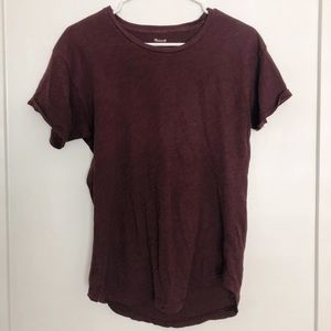 Madewell Burgundy Tee